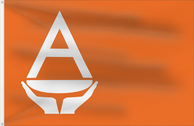 Bandera, con dos ojales metálicos y lado del asta reforzado: Proposed flag of Antarctica  Whitney Smith	A flag for Antarctica