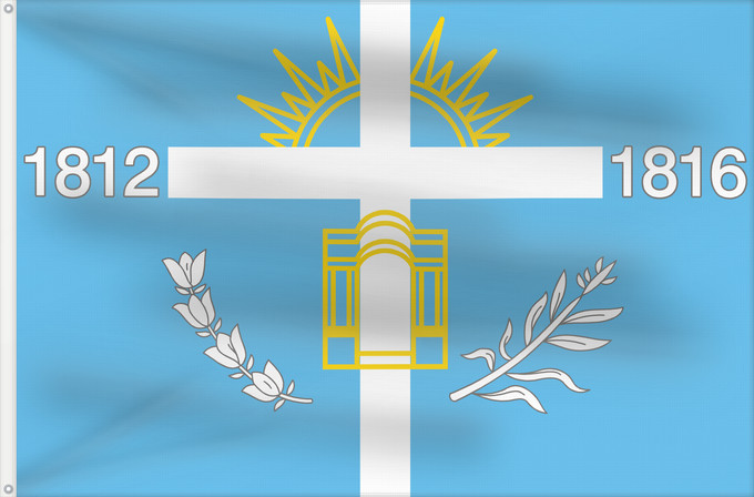 Drapeau, avec deux œillets métalliques et guindant renforcé : Provincia de Tucumán  1995-2008	Former flag of Tucuman province	Province de Tucumán (1995-2008)	Anterior bandera de la provincia de Tucumán	Provinz Tucumán (1995-2008)	Provincia di Tucumán (1995-2008)