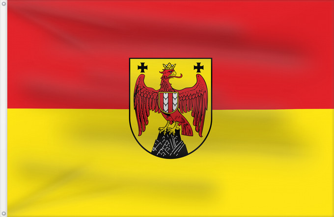 Drapeau, avec deux œillets métalliques et guindant renforcé : Burgenland