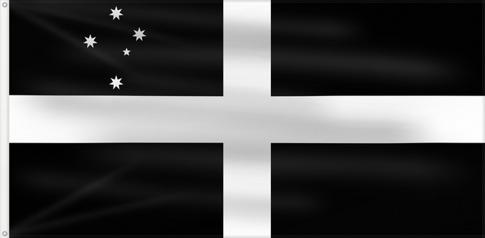 Drapeau, avec deux œillets métalliques et guindant renforcé : Australian Cornish herritage