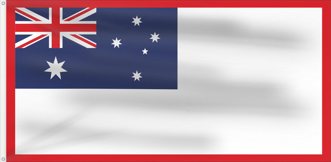 Bandera, con dos ojales metálicos y lado del asta reforzado: Australian Honor