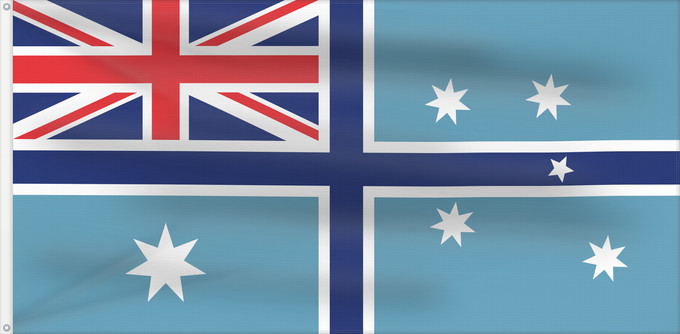 Drapeau, avec deux œillets métalliques et guindant renforcé : Civil Air Ensign of Australia