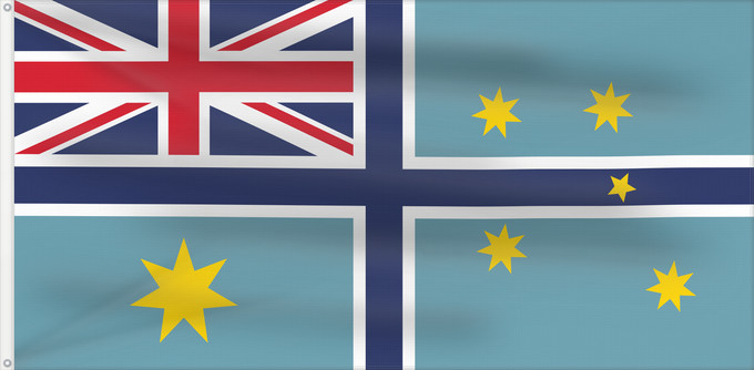 Drapeau, avec deux œillets métalliques et guindant renforcé : Civil Air Ensign of Australia 1935-1948