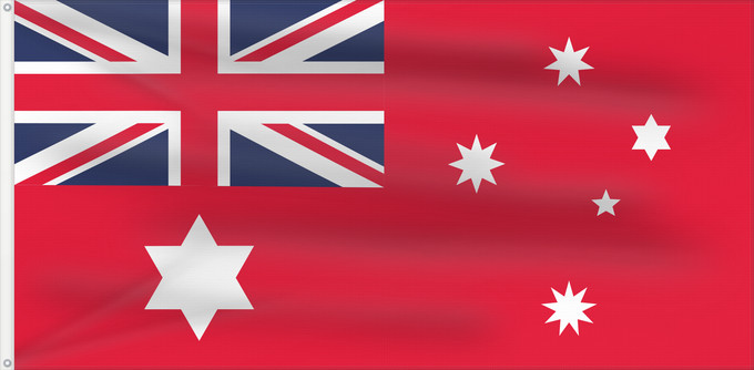 Drapeau, avec deux œillets métalliques et guindant renforcé : Civil Ensign of Australia 1901–1903 Civil ensign of Australia 1901–1903 Australie - Pavillon civil (1901-1903) Australia - Pavellón Civil (1901-1903) Australien - Zivilschiffsflagge (1901-1903) Australia - Insegna civile (1901-1903)