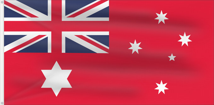 Drapeau, avec deux œillets métalliques et guindant renforcé : Civil Ensign of Australia 1903–1908 Civil ensign of Australia 1903–1908 Australie - Pavillon Civil (1903-1908) Australia - Pavellón Civil (1903-1908) Australien - Zivilschiffsflagge (1903-1908) Australia - Insegna Civile (1903-1908)
