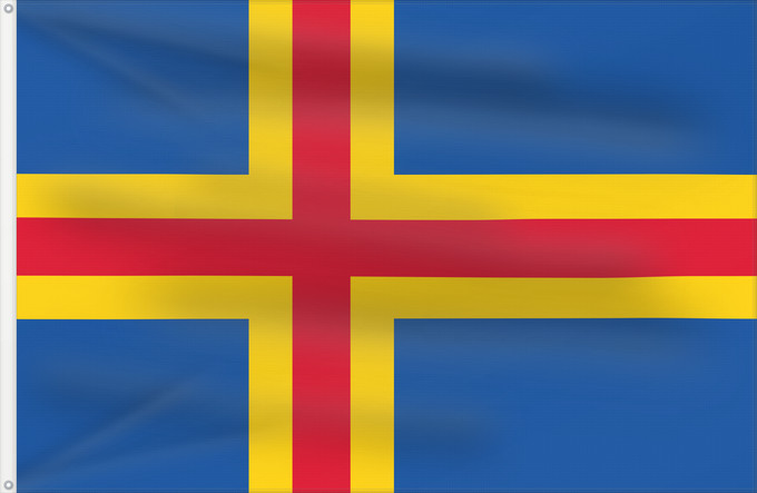 Drapeau, avec deux œillets métalliques et guindant renforcé : Åland	Aland Islands	D Åland	Ålands	Isole Åland	Wysp Alandzkich	علم أولان	Сцяг Аландскіх астравоў	Сьцяг Аляндзкіх выспаў	Ålandskih ostrva	Σημαία των Ώλαντ	Ahvenamaa lipp	Ålandeko bandera	Ahvenanmaan	דגל אולנד	オーランド諸島の旗	올란드 제도의 기	Ålands flagg	Флаг Аландских