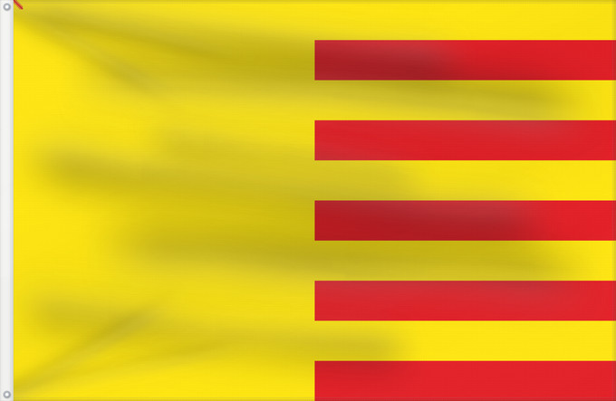 Bandera, con dos ojales metálicos y lado del asta reforzado: Beauraing	Belgian municipality Beauraing	Blason de la municipalité belge de Beauraing	Gemeente Beauraing