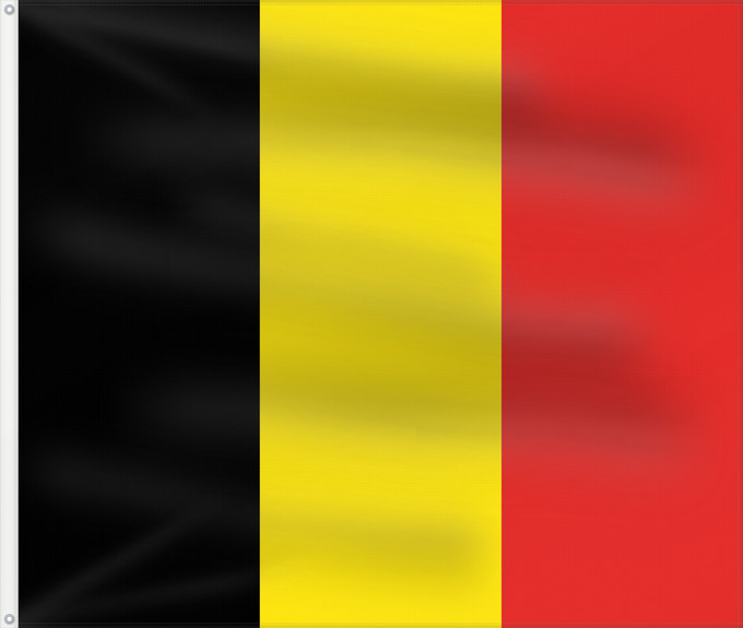 Bandera, con dos ojales metálicos y lado del asta reforzado: Belgium  state	Belgium	Drapeau d'État de Belgique	Bandera de estado de Bélgica	Staatsflagge Belgiens	Bandiera di stato del Belgio