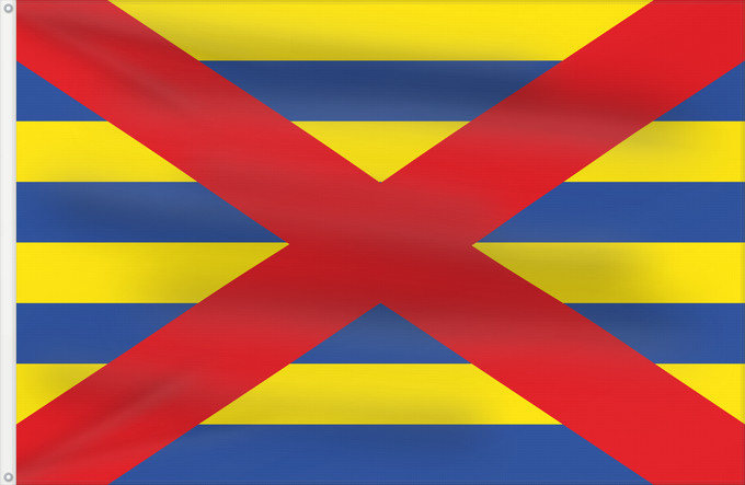Flag, with two metal eyelets and reinforced hoist: Beveren Belgian municipality Beveren