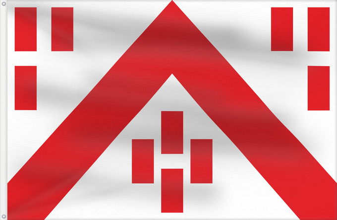 Bandera, con dos ojales metálicos y lado del asta reforzado: Deerlijk Belgian municipality Deerlijk