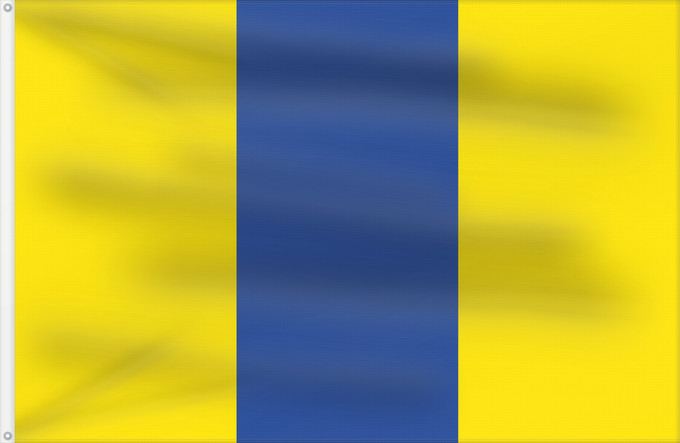 Bandera, con dos ojales metálicos y lado del asta reforzado: Dour Belgium