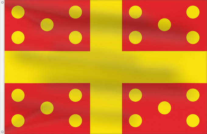 Flag, with two metal eyelets and reinforced hoist: Harelbeke Belgian municipality Harelbeke