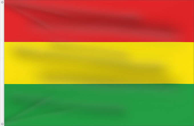 Bandera, con dos ojales metálicos y lado del asta reforzado: Houthalen-Helchterenvlag	Gemeente Houthalen-Helchteren