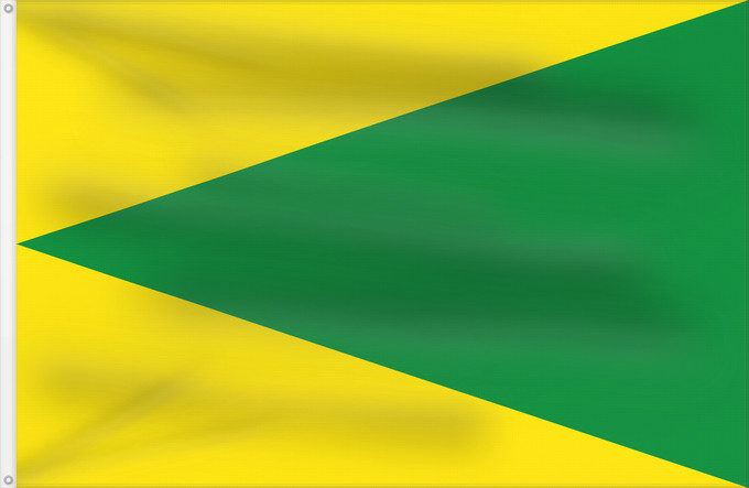 Flag, with two metal eyelets and reinforced hoist: Houyet Belgian municipality Houyet