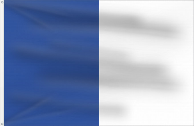 Drapeau, avec deux œillets métalliques et guindant renforcé : Jemappes	Belgian town Jemappes	Jemappes et Flénu aux couleurs Bleu et Blanc