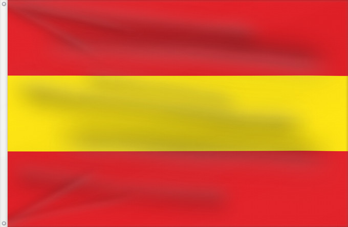 Drapeau, avec deux œillets métalliques et guindant renforcé : Kruishoutem Belgian commune of Kruishoutem