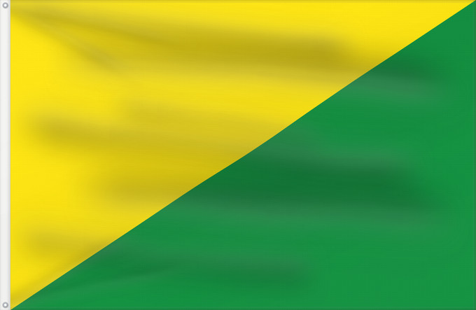 Bandera, con dos ojales metálicos y lado del asta reforzado: La Bruyère	Belgian municipality La Bruyère