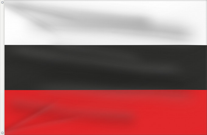 Drapeau, avec deux œillets métalliques et guindant renforcé : Landen Belgian municipality of Landen Commune belge de Landen Belgischen Gemeinde Landen Vlaams-Brabantse stad en gemeente Landen Drie even hoge horizontale banen van wit