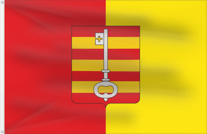 Bandera, con dos ojales metálicos y lado del asta reforzado: Lessines Belgium