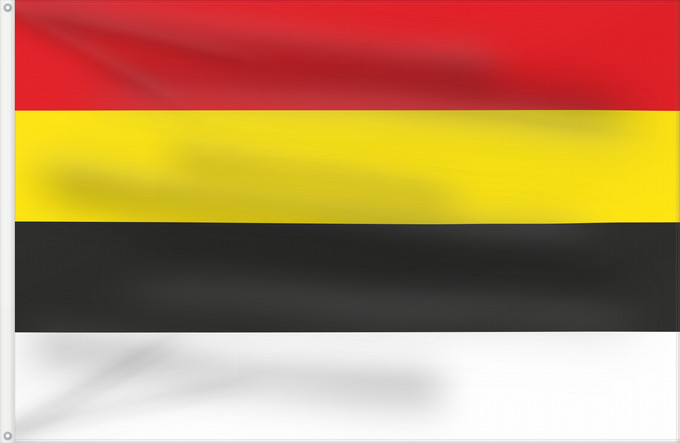 Flag, with two metal eyelets and reinforced hoist: Lierde Belgian commune of Lierde
