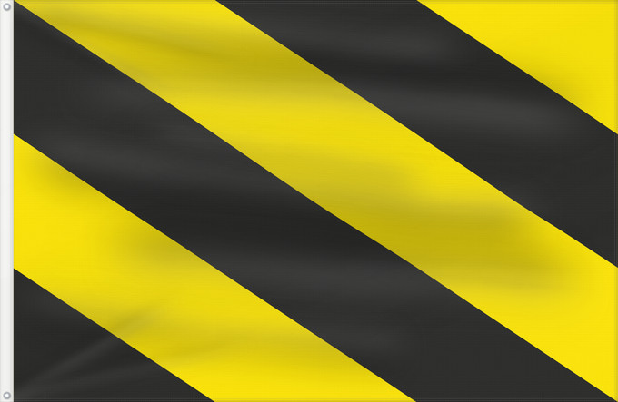 Bandera, con dos ojales metálicos y lado del asta reforzado: Oosterzele	Belgian municipality Oosterzele	Belgischen Gemeinde Oosterzele