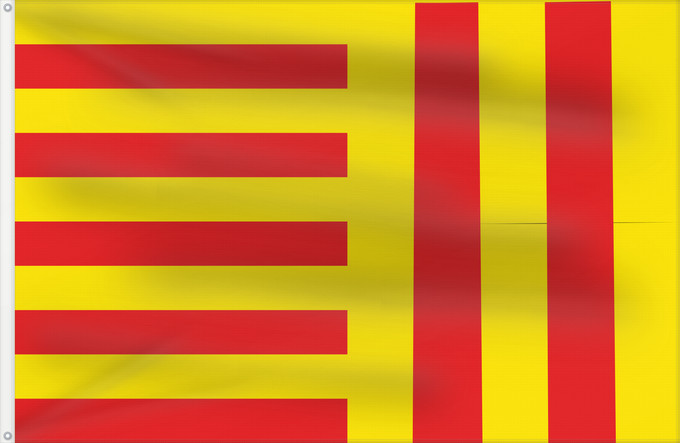 Bandera, con dos ojales metálicos y lado del asta reforzado: Peer	Belgian municipality Peer	Belgischen Gemeinde Peer