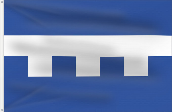 Flag, with two metal eyelets and reinforced hoist: Rendeux Belgian municipality of Rendeux Commune belge de Rendeux