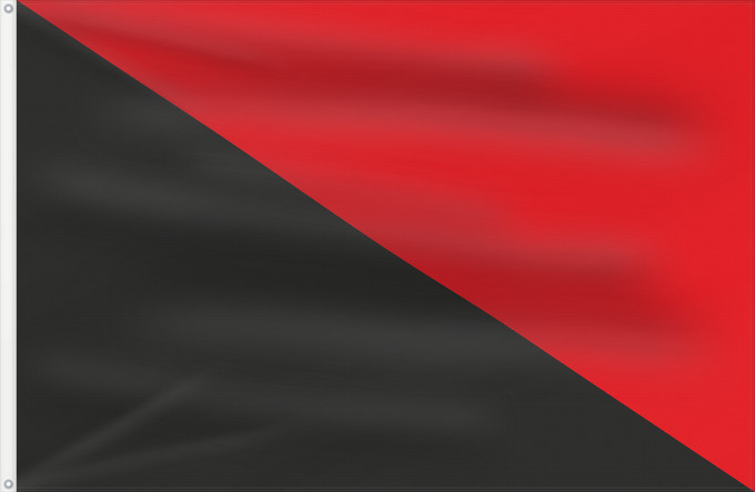 Bandera, con dos ojales metálicos y lado del asta reforzado: Sambreville Belgian municipality Sambreville