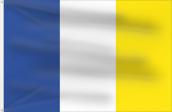 Flag, with two metal eyelets and reinforced hoist: Stavelot Belgian commune of Stavelot