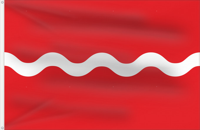 Bandera, con dos ojales metálicos y lado del asta reforzado: Viroinval	Belgian municipality Viroinval