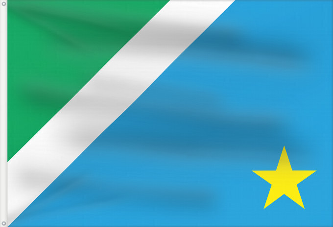 Flagge, mit zwei Metallösen und verstärktem Besatzband: Mato Grosso do Sul Mato Grosso do Sul, Brazil Mato Grosso del Sur