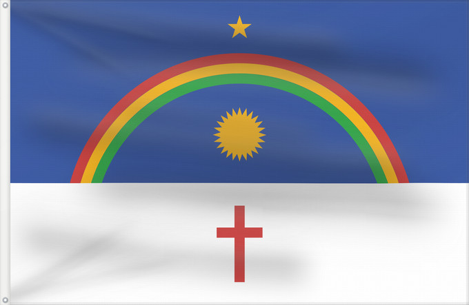 Flagge, mit zwei Metallösen und verstärktem Besatzband: Pernambuco State of Pernambuco, Brazil Pernambouc Pernambuco, Brasil