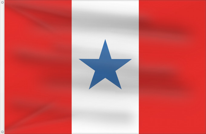 Flagge, mit zwei Metallösen und verstärktem Besatzband: Pará variante Variante maybe formal flag of Pará Pará (variante) Pará (Variante) Possível versão original da bandeira do Pará e do Clube Republicano Paraense