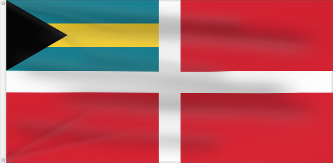 Bandera, con dos ojales metálicos y lado del asta reforzado: Civil Ensign of the Bahamas	Civil Ensign of The Bahamas	Pavillon civil des Bahamas	Bandera civil de las Bahamas	Zivile Luftschiff-Flagge der Bahamas	Bandiera civile delle Bahamas