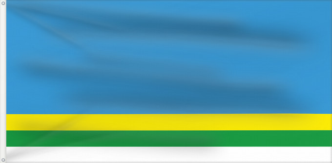 Flag, with two metal eyelets and reinforced hoist: Dziatłava, Belarus Dziatlava, Belarus Dziatłava Сьцяг гораду Дзятлава Флаг города Дятлово