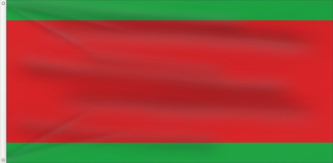 Flagge, mit zwei Metallösen und verstärktem Besatzband: Lukashenko flag idea 1995 That Belarusian President Alexander Lukashenko proposed in 1995. Converted from a png file