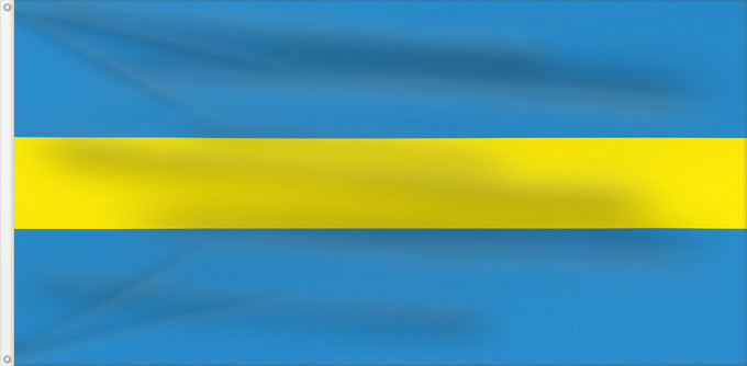 Flagge, mit zwei Metallösen und verstärktem Besatzband: Słaŭharad, Belarus	Słaŭharad
