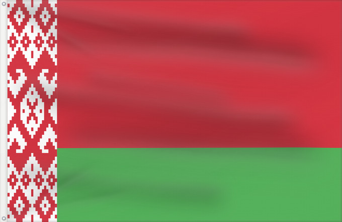 Flag, with two metal eyelets and reinforced hoist: Belarus Biélorussie Bielorrusia Belaru Bielorussia Wit-Rusland Bielorrússia Państwowa flaga Republiki Białorusi Belorusiya Respublikasının Dövlət Дзяржаўны Сцяг Рэспублікі Беларусь Афіцыйны сьцяг Рэспублікі Беларусь Бѣлꙑ́ Роуси́ Димократі́ѩ ꙁна́мѧ Hvideru