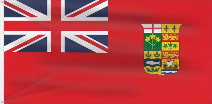 Drapeau, avec deux œillets métalliques et guindant renforcé : Canada 1868 Red