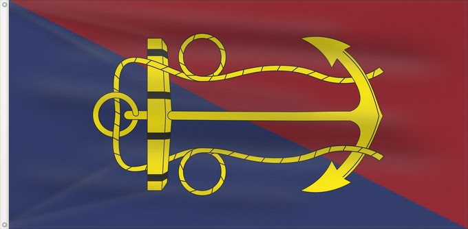Drapeau, avec deux œillets métalliques et guindant renforcé : Canadian Navy Board Conseil de la Marine canadienne Junta de la Marina Canadiense Marinevorstand der kanadischen Marine Consiglio della Marina Canadese
