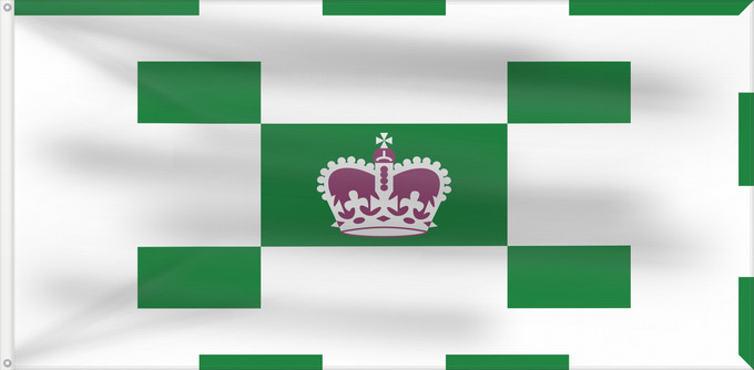 Drapeau, avec deux œillets métalliques et guindant renforcé : Charlottetown