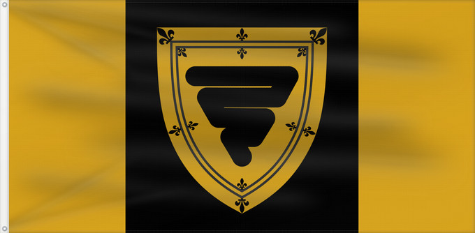 Flag, with two metal eyelets and reinforced hoist: Cornwall, Ontario  granted	Cornwall	Cornouailles, Ontario (accordé)	Cornwall, Ontario (concedido)	Cornwall, Ontario (verliehen)	Cornwall, Ontario (concesso)
