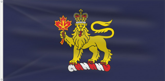 Drapeau, avec deux œillets métalliques et guindant renforcé : Governor-General of Canada Gouverneur général du Canada Gobernador General de Canadá Generalgouverneur von Kanada Governatore Generale del Canada