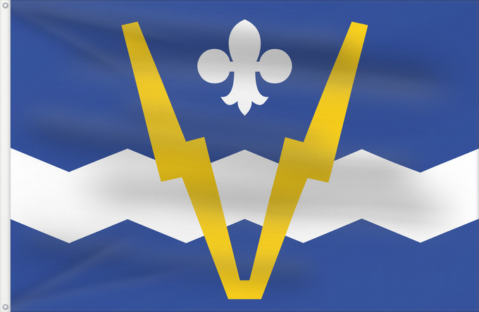 Flag, with two metal eyelets and reinforced hoist: JJ Flag of Shawinigan Shawinigan