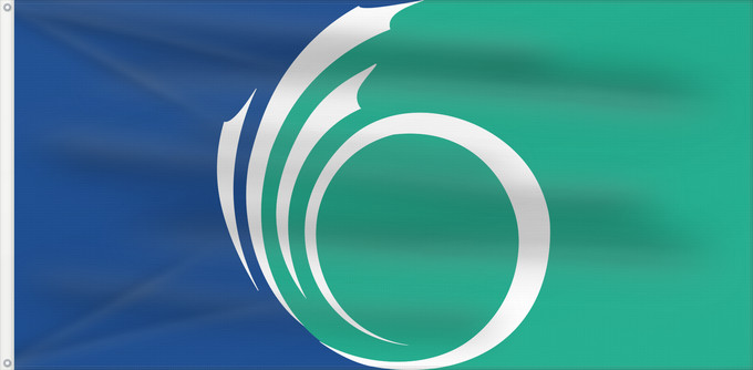 Drapeau, avec deux œillets métalliques et guindant renforcé : Ottawa, Ontario	City of Ottawa, Ontario