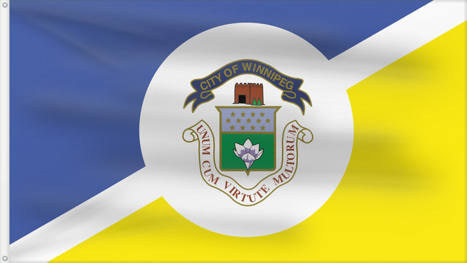 Drapeau, avec deux œillets métalliques et guindant renforcé : Winnipeg