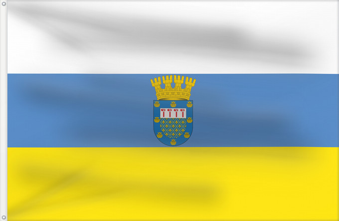 Flagge, mit zwei Metallösen und verstärktem Besatzband: Ñuñoa	Ñuñoa, Chile