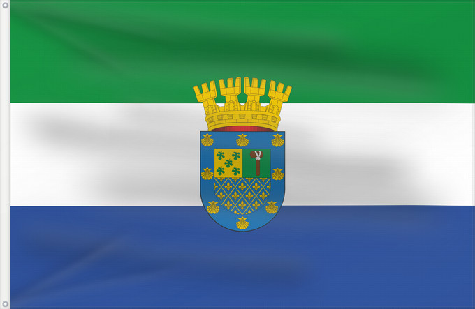 Flag, with two metal eyelets and reinforced hoist: Peñalolén	Coat of arms of Peñalolén