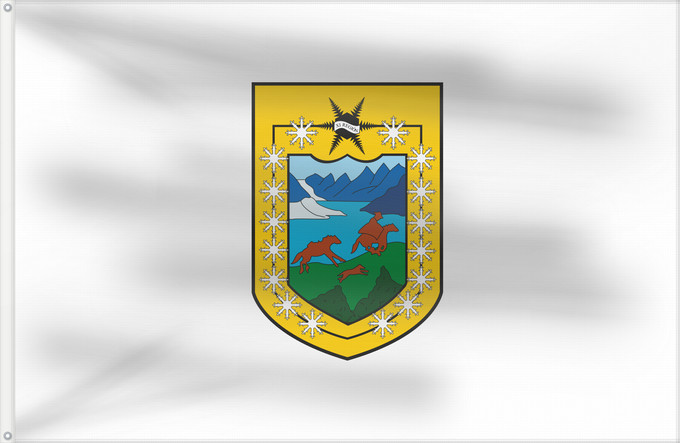 Drapeau, avec deux œillets métalliques et guindant renforcé : Aysen, Chile	Aysen Region, Chile	Région Aysén	XI Región de Aisén del General Carlos Ibáñez del Campo	Region Aysén	Regione Aysén