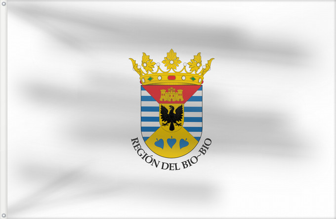 Flagge, mit zwei Metallösen und verstärktem Besatzband: Biobío Region, Chile	Biobío Region	Région de Biobío	VIII Región del Biobío, Chile	Biobío-Region	Regione del Biobío